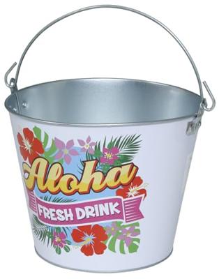 Metalen Emmer Hawaii Aloha (19x23cm)