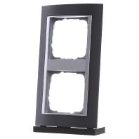 Gira Event Antraciet / Aluminium 2-voudig