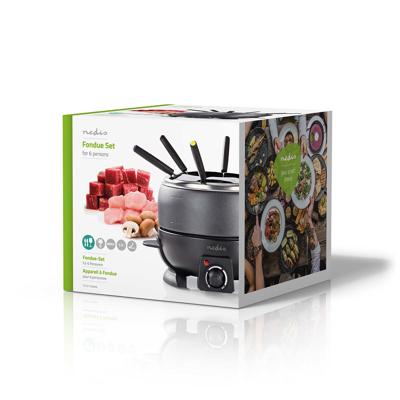 Nedis Fondueset | 6 Personen | 2.3 l | Regelbare temperatuur | 800 W | 1 stuks - FCFO110EBK6 FCFO110EBK6 Nedis Fondueset | 6 Personen | 2.3 l | Regelbare temperatuur | 800 W | 1 stuks - FCFO110EBK6 FCFO110EBK6
