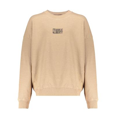 Frankie & Liberty Meisjes sweat shirt - Paris - Toffee Sand