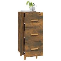 Dressoir 34,5x34x90 cm bewerkt hout gerookt eiken - thumbnail