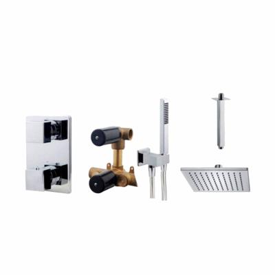 Wiesbaden one-pack inbouwthermostaatset vierk.type 105