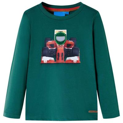 VidaXL Kindershirt met lange mouwen 128 groen