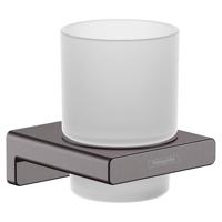 Tandenborstelhouder HansGrohe AddStoris Geborsteld Zwart Chroom - thumbnail