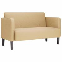 Loveseat bank 109 cm corduroy stof lichtgroen grijs - thumbnail