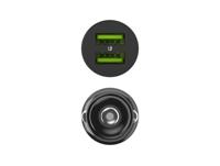 Groene cel autolader GC PowerRide Nano36 36W 6A 2x USB-A - thumbnail