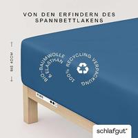 Schlafgut Schlafgut Pure Jersey Boxspring Hoeslaken M - 120x200 - 130x220 615 Blue Mid - thumbnail