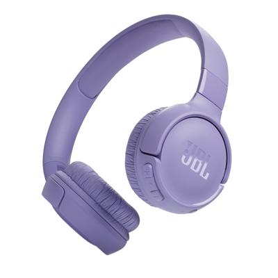 JBL Tune 520BT draadloze on-ear-koptelefoon in paars - Met JBL Pure Bass Sound, Bluetooth 5.3, handsfree bellen en 57 uur batterijduur