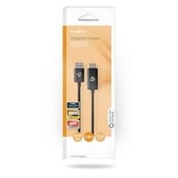 Nedis DisplayPort-Adapter | DisplayPort Male | HDMI Connector | 8K@30Hz | Vernikkeld | Recht | 1.80 m | Rond | TPE | Zwart | Doos - CCGB37108BK18 - thumbnail