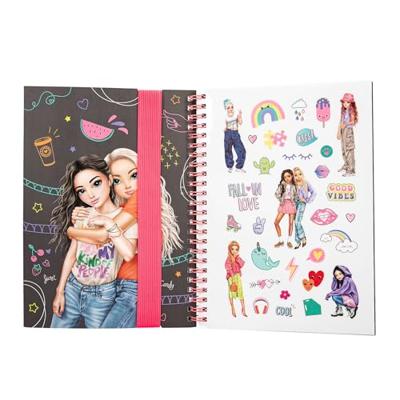 TOPModel neon Doodle kleurboek met neon stiften