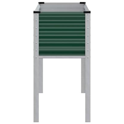 VidaXL Plantenbak 100x41x90 cm staal groen