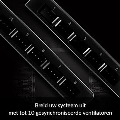 Arctic Case Fan Hub Zwart Arctic Case Fan Hub Zwart