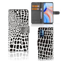 OPPO Reno 4 Pro 5G | Telefoonhoesje | Met pasjeshouder | Slangenprint - thumbnail
