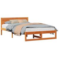 Bedframe Wasbruin 140 x 190 cm Massief grenenhout - thumbnail