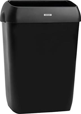 Afvalbak katrin open inworp 50 liter zwart