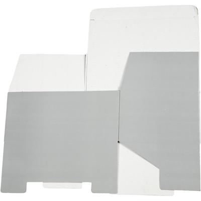 Creativ Company Kartonnen doos, h: 10 cm, l: 22 cm, b: 15.5 cm, lichtgrijs, 1 stuk