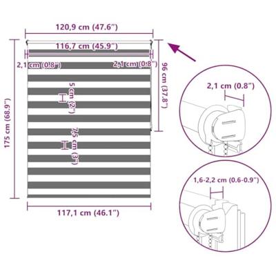 Duo rolgordijn 120 x 175 cm grijs Duo rolgordijn 120 x 175 cm grijs