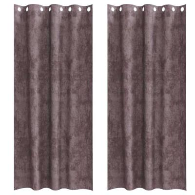 VidaXL Velvet gordijnen met gordijnen 2 pcs bruin 260 x 140 cm fluweel