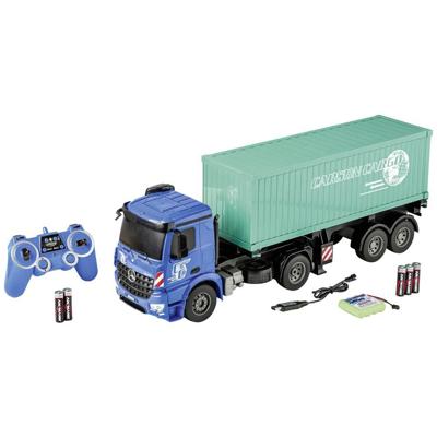 Carson Modellsport MB Arocs met container 1:20 RC functiemodel voor beginners Truck