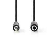 Stereo-Audiokabel | 3,5 mm Male - 3,5 mm Female | 2,0 m | Zwart - thumbnail