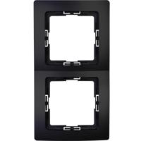 KOPP Paris HK05 Afdekraam 2-voudig Mat Zwart - Stijlvol en Duurzaam - thumbnail