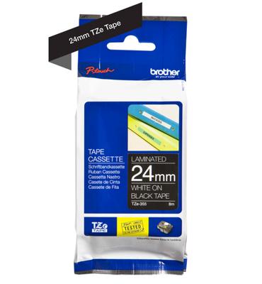 Gelamineerde Tape voor Labelmakers Brother Cinta laminada 24mm
