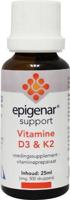 Epigenar Support Vitamine D3 en K2 Druppels 25ml - thumbnail
