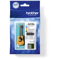 Brother LC-421XLVAL PagePack 4 stuk(s) Origineel Hoog (XL) rendement Zwart, Cyaan, Magenta, Geel - thumbnail