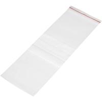 Hersluitbare zak met etiketstrook (b x h) 100 mm x 300 mm Transparant Polyethyleen - thumbnail