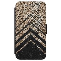iPhone X/XS flipcase - Luipaard chevron - thumbnail