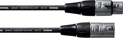 Cordial CFM10FM XLR Verbindingskabel [1x XLR-bus - 1x XLR-stekker] 10.00 m Zwart