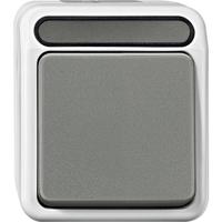 Merten 4074986 AquaStar Compleet Kruisschakelaar spatwaterdicht Lichtgrijs 1-voudig 1 stuk(s) - thumbnail