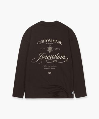 Jorcustom Handscript Longsleeve T-Shirt Heren Bruin - Maat S - Kleur: Bruin | Soccerfanshop