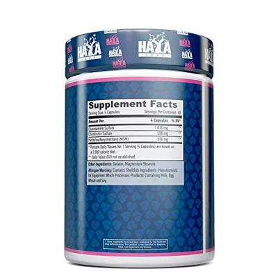Glucosamine Chondroitin & MSM Haya Labs 240caps