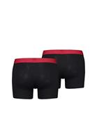 Levi's Boxershorts Solid Basic Organic Cotton 2-pack Black / Red-XXL - thumbnail