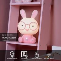 Lucide DODO RABBIT - Tafellamp Kinderkamer - LED 3 StepDim - 1x3W 4000K - Roze - thumbnail