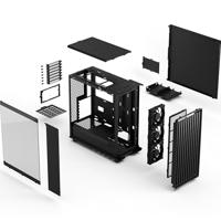 Fractal Design north momentum edition midi tower behuizing (zwart/houtkleur | 2x usb-a | 1x usb-c | tempered glass) - thumbnail