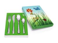 ZILVERSTAD - Kinderartikelen - Kinderbestek 4-dlg Natuurvriendjes - thumbnail