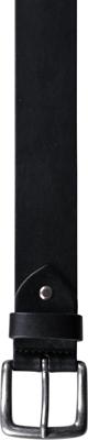 Leather Belt 85 cm Zwart Black - 40905