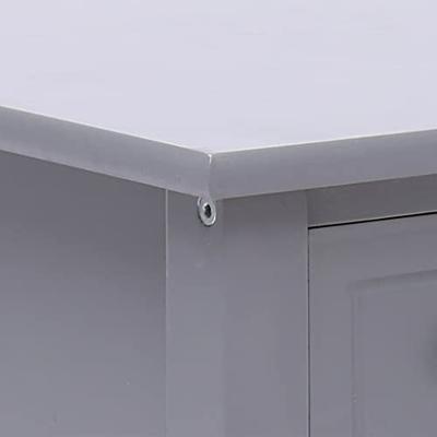 VidaXL Bijzettafel 40x40x40 cm paulowniahout grijs VidaXL Bijzettafel 40x40x40 cm paulowniahout grijs