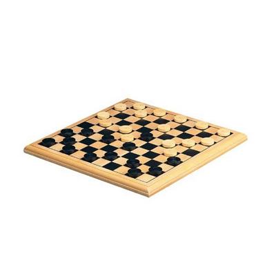 Damspel longfield games hout 30x30cm