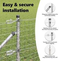 VidaXL Afrasteringspaal 13 pcs zilver staal - thumbnail