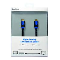 LogiLink CHB1105 HDMI-kabel HDMI Aansluitkabel HDMI-A-stekker, HDMI-A-stekker 5.00 m Zwart 4K UHD - thumbnail