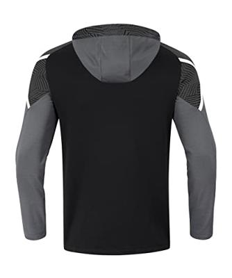 JAKO 6722K Sweater Met Kap Performance Kids - Zwart/Antra Light - 152