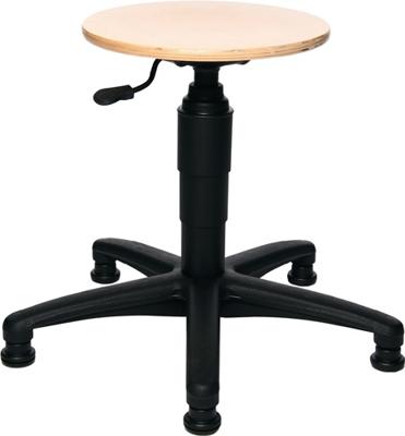 Topstar Draaikruk | met vloerglijders | beukenhout natuur | zithoogteverstelling 390-520 mm | 1 stuk - 72260 HO 1 G 72260 HO 1 G