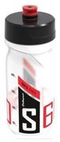 Polisport Plasticos S.A. Polisport bidon 600 ml. transparant zwart/rood - thumbnail