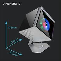 Azza CUBE MINI 805 kubus Zilver - thumbnail
