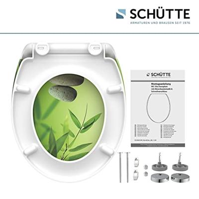 Schutte Duroplast WC-bril GREEN GARDEN met soft-close en quick-release
 82365