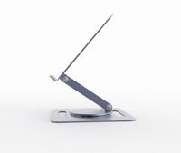 Draaibare laptopstandaard, spacegrey - thumbnail