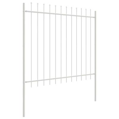 Tuinhek 2 pcs Wit 3,4 x 1,5 m Poedercoating staal